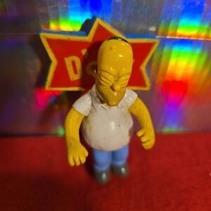 021626 2004 Fox The Simpsons Antenna Topper D'OH Homer Figurine With Base Rare T